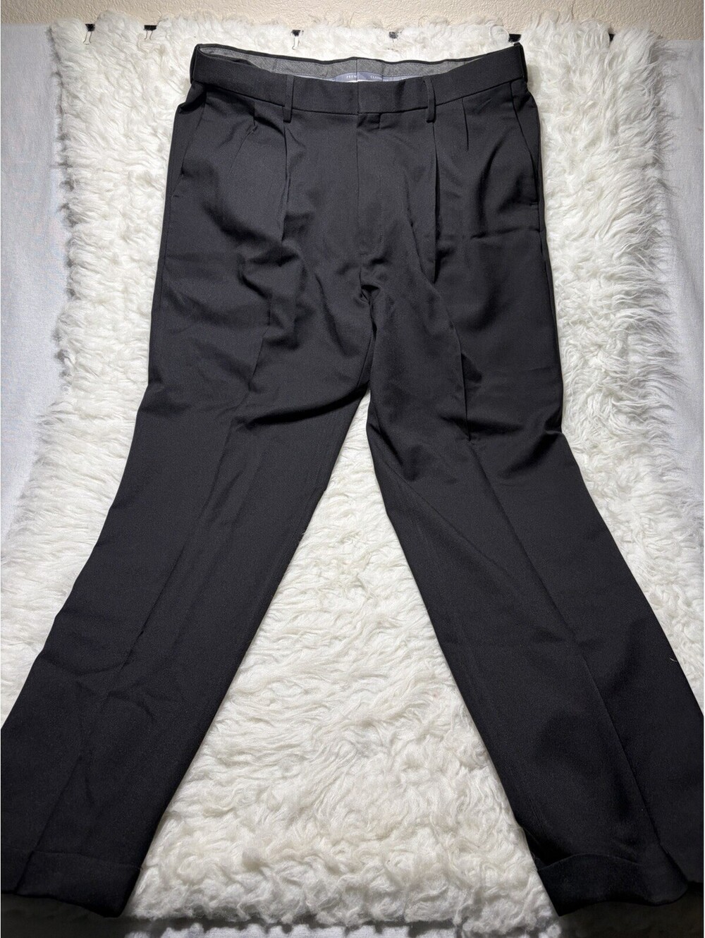 Haggar 36x32 Black Premium Comfort Dress Pants Classic Fit